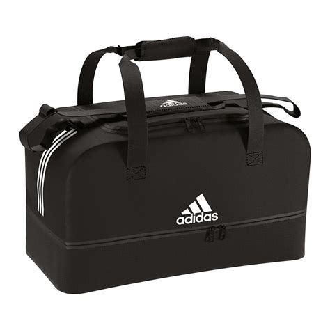 adidas tiro duffel bag tasche gr l schwarz weiss